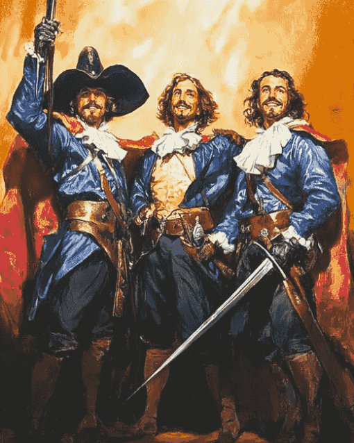 Vintage Three Musketeers Warriors Diamond Painting