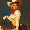 Vintage Western Women Diamond Painting