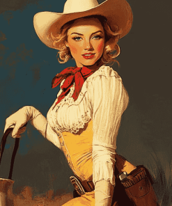 Vintage Western Women Diamond Painting