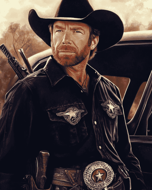 Walker Texas Ranger Movie Diamond Painting