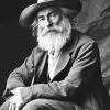 Walt Whitman Black White Diamond Painting