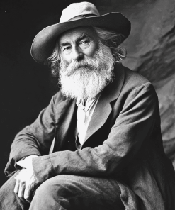 Walt Whitman Black White Diamond Painting