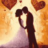 Wedding Romance Hearts Diamond Painting