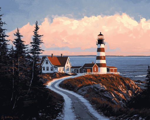 West Quoddy Lighthouse Diamond Painting