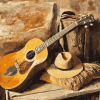 Western Guitar Vintage Diamond Painting