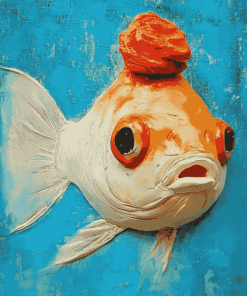 White Cap Fish Diamond Painting