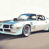 White Trans Am Car Diamond Painting