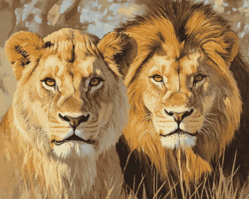 Wild Lion Majesty Diamond Painting