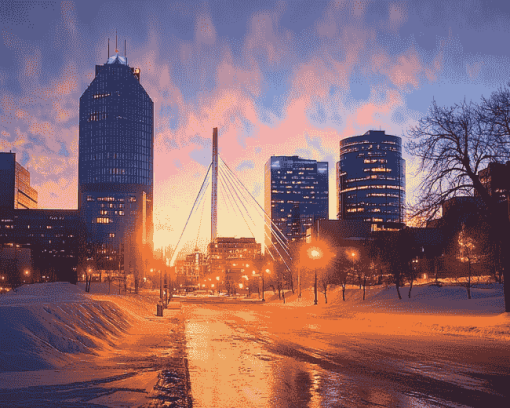 Winnipeg Cityscape Diamond Painting