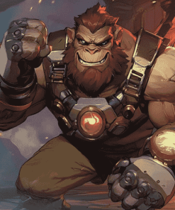 Winston Overwatch Animation Diamond Painting