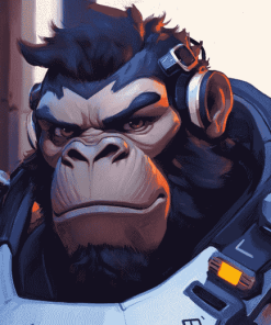 Winston Overwatch Video Game Diamond Painting