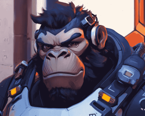 Winston Overwatch Video Game Diamond Painting