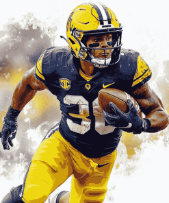 Wolverine Football Legend Diamond Painting