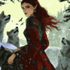 Woman and Wolves Animation Diamond Painting