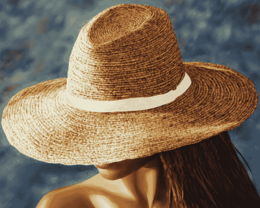 Woman's Straw Hat Diamond Painting