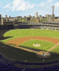 Wrigley Field Stadium Landscape Diamond Painting