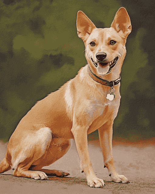 Yellow Carolina Dog Diamond Painting