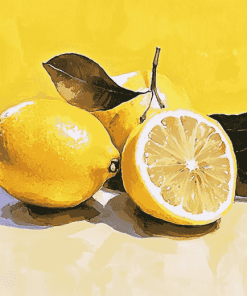 Yellow Lemons Fruit Diamond Painting