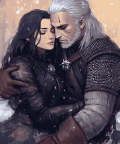 Yennefer and Geralt Romance Diamond Painting