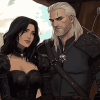 Yennefer and Geralt in The Witcher Diamond Painting