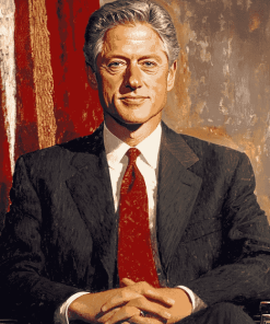 Young Bill Clinton Politician Diamond Painting