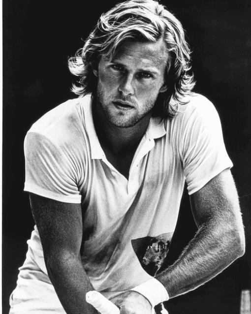 Young Bjorn Borg Tennis Icon Diamond Painting