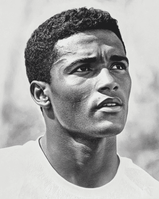 Young Eusebio Black White Diamond Painting