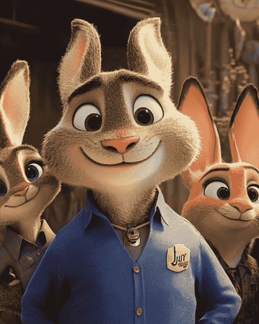 Zootopia Nick And Juddy Diamond Painting